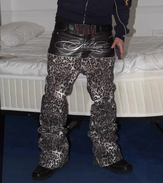 SIR rhinestone animal pants
