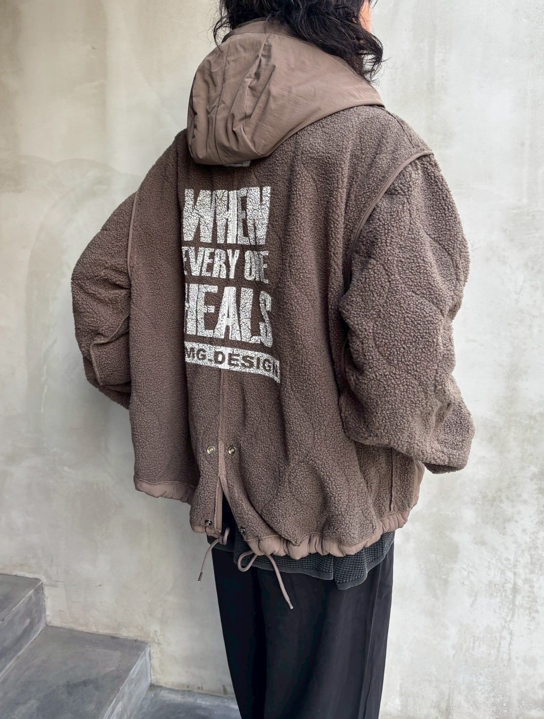 flamingo farm 】リバーシブルボアジャケット(520095) | LARACROFT