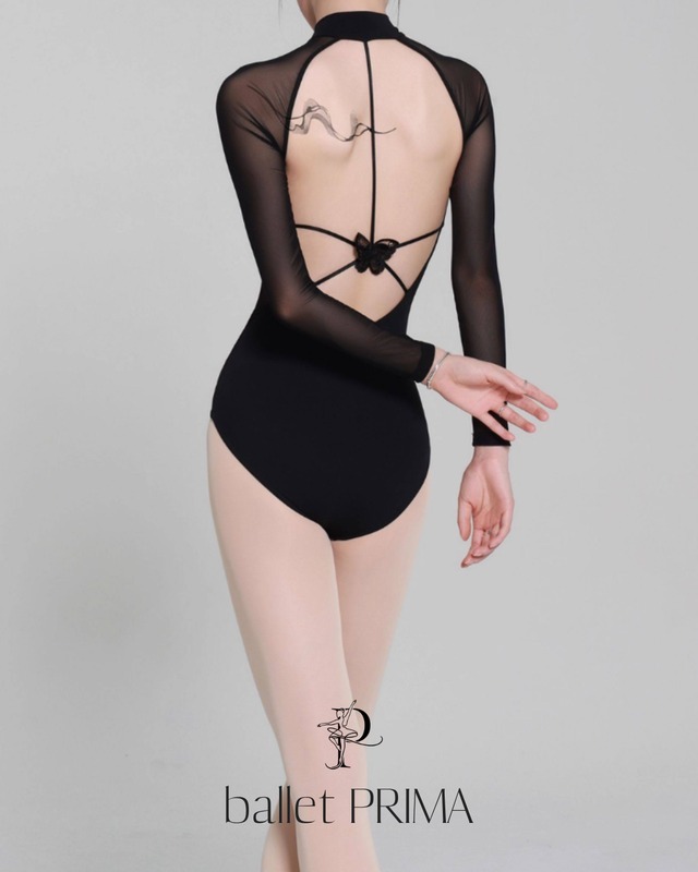 【danzbaby】Backstrap Long-Sleeve Leotard P0152