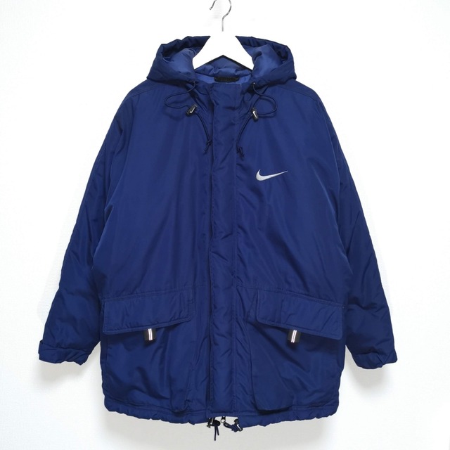 送料無料 M 90s ナイキ NIKE フード付き ダウンジャケット 銀タグ 