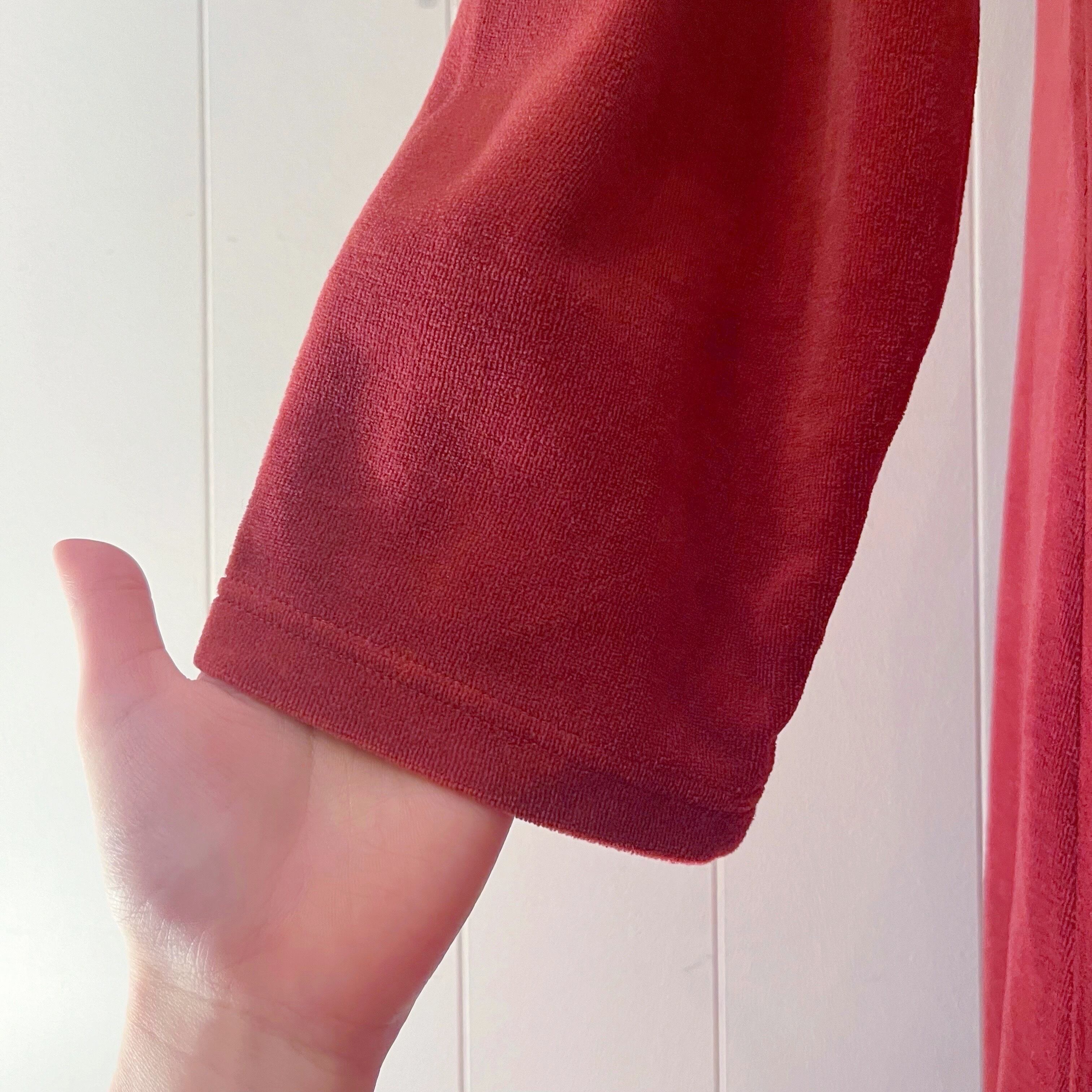 red heart velours one-piece