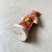 フォークアート 仮面の人形 フクロウ