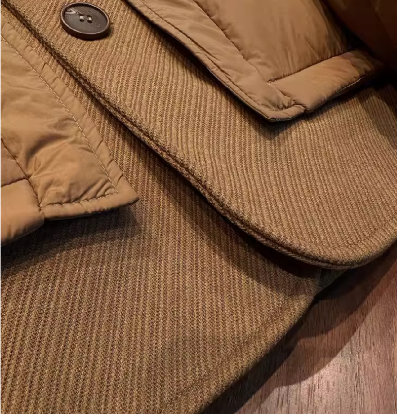 【軽暖端正】軽量テーラードダウンジャケット