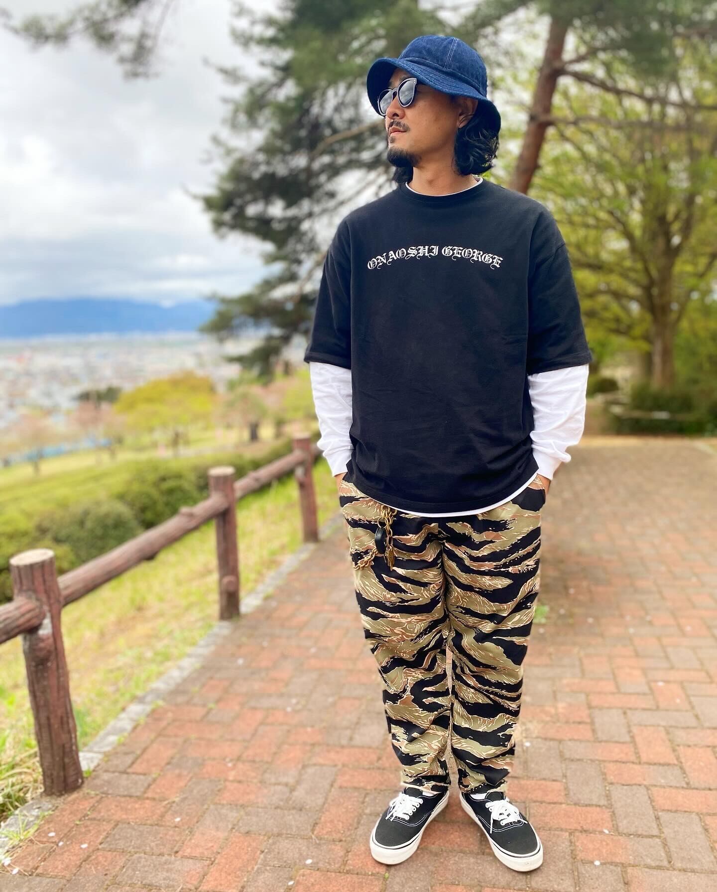 OG CLASSIC PANTS -Moss Green Tiger Camouflage- | ONAOSHI GEORGE 