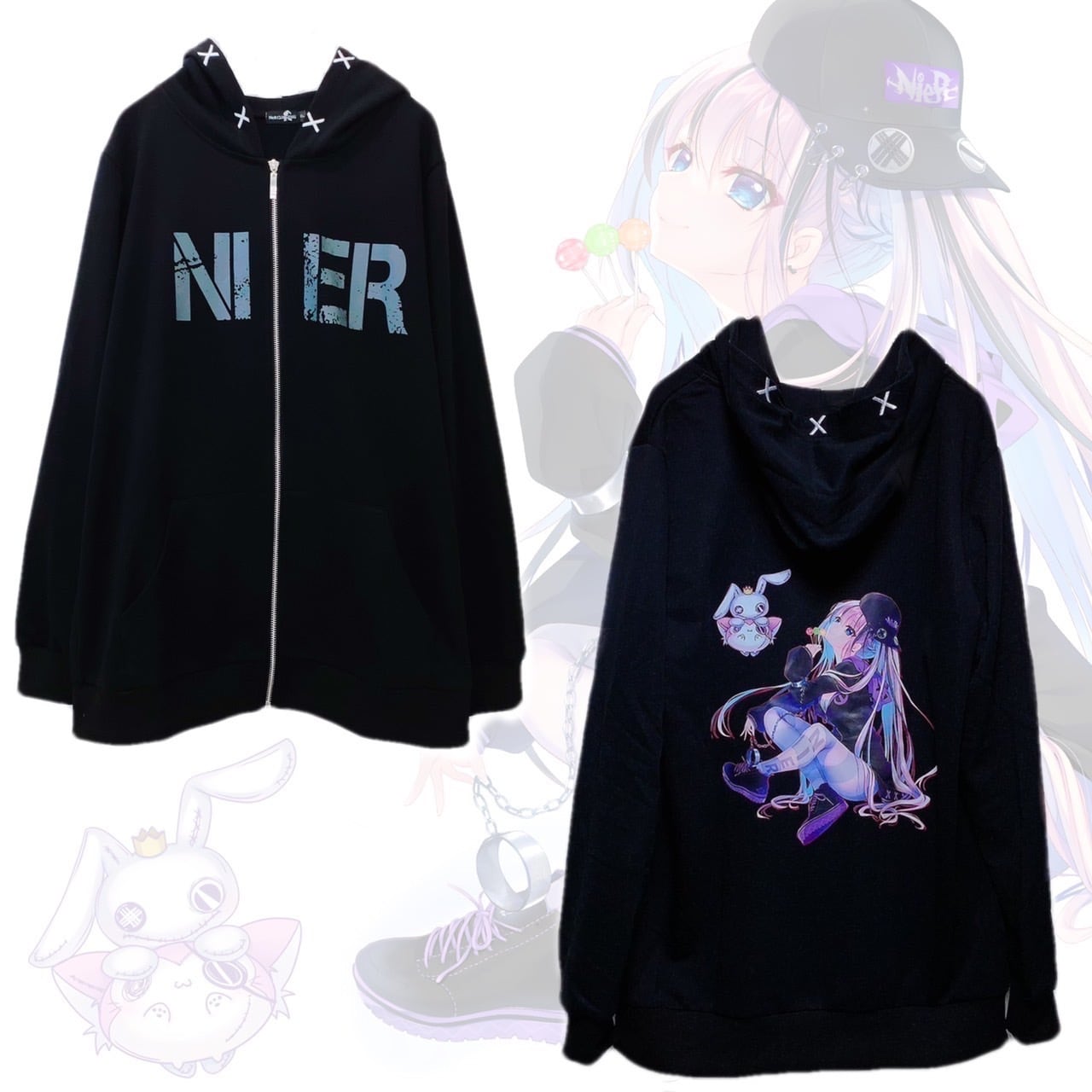 【和泉つばす×NieR】コラボジップパーカー | NIER CLOTHING