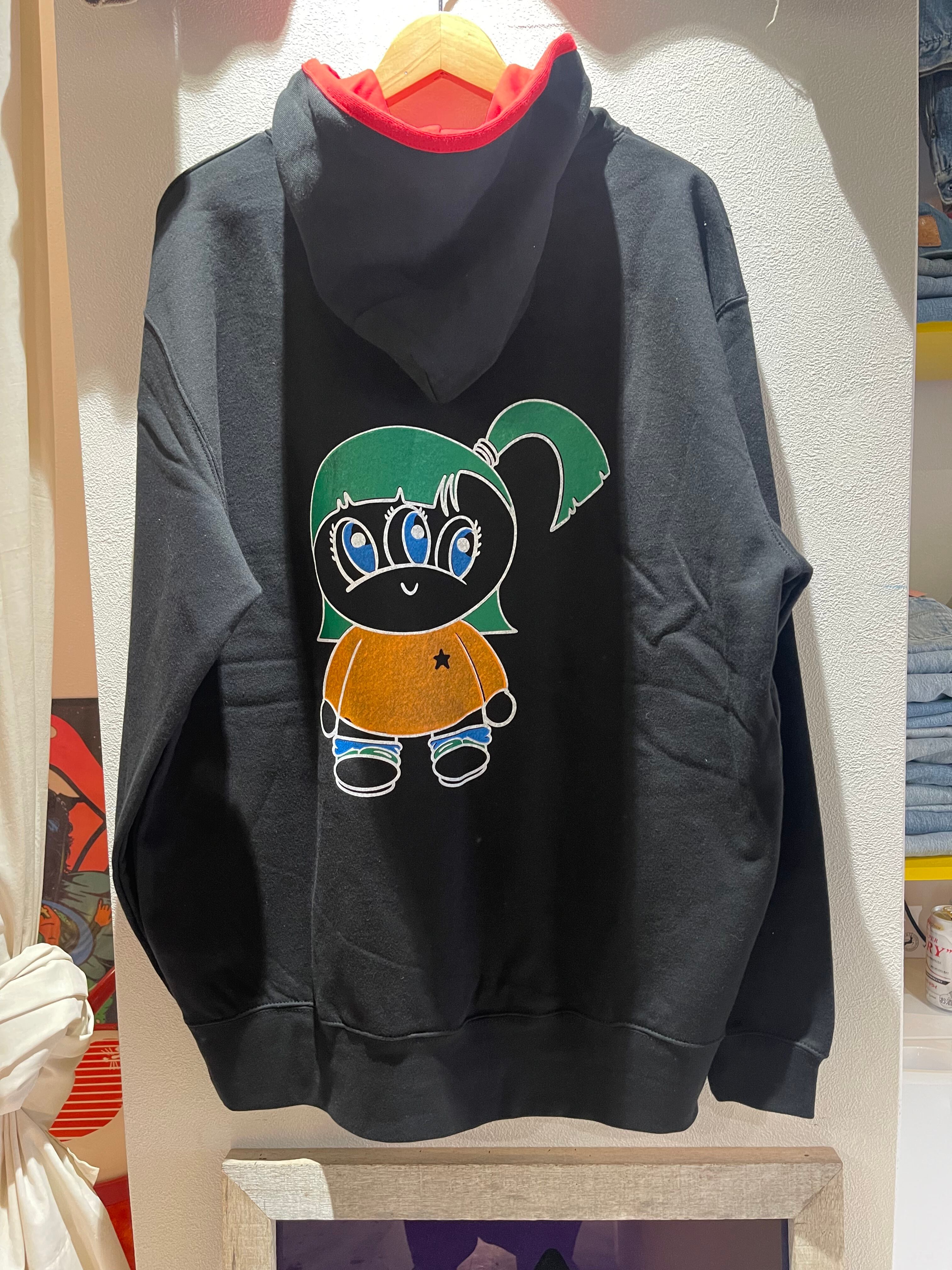 ammmy original 手刷り parka black × red size XL | AMMMY MADE COLORZET