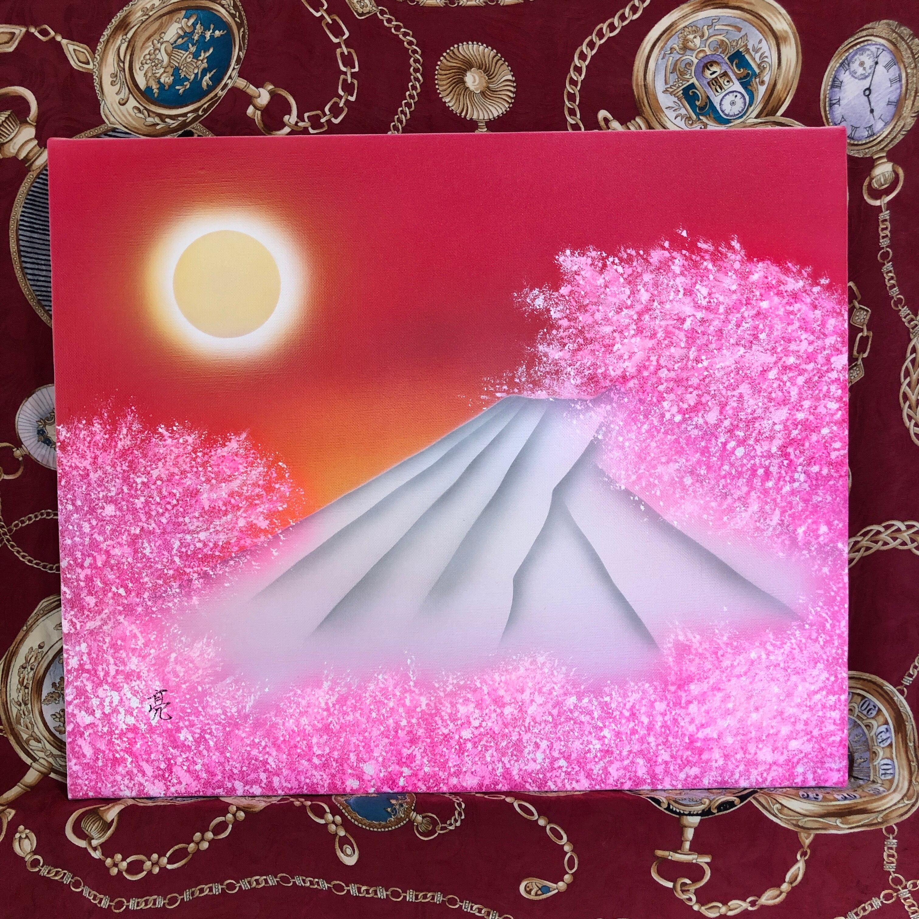 【大転換期セール】神秘的富士山・アメノミナカヌシ・金龍 色紙 強力波動絵画画材