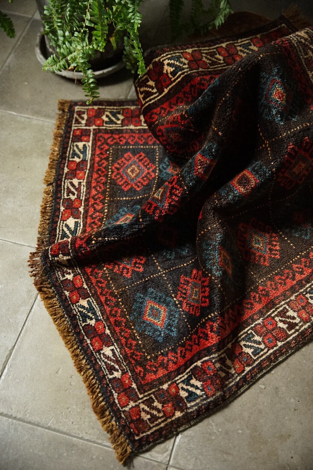 754 -Semi Antique Baluch rug