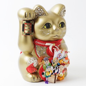 特大ご縁猫 / 金運七福神 / １０号 / 金(GOLD)