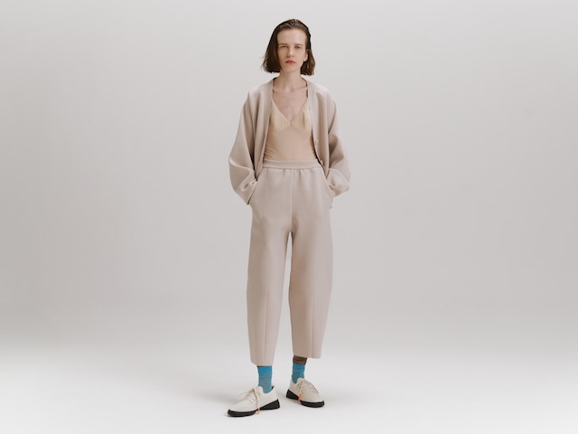 ecopet yarn COCOON PANTS / IVORY ecopet yarn COCOON PANTS / IVORY