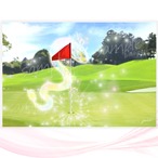 ゴルフ龍神カード ・虹龍とゴルフ「楽しむ」／龍とゴルフ大好きさんのためのカード（ch.029L)