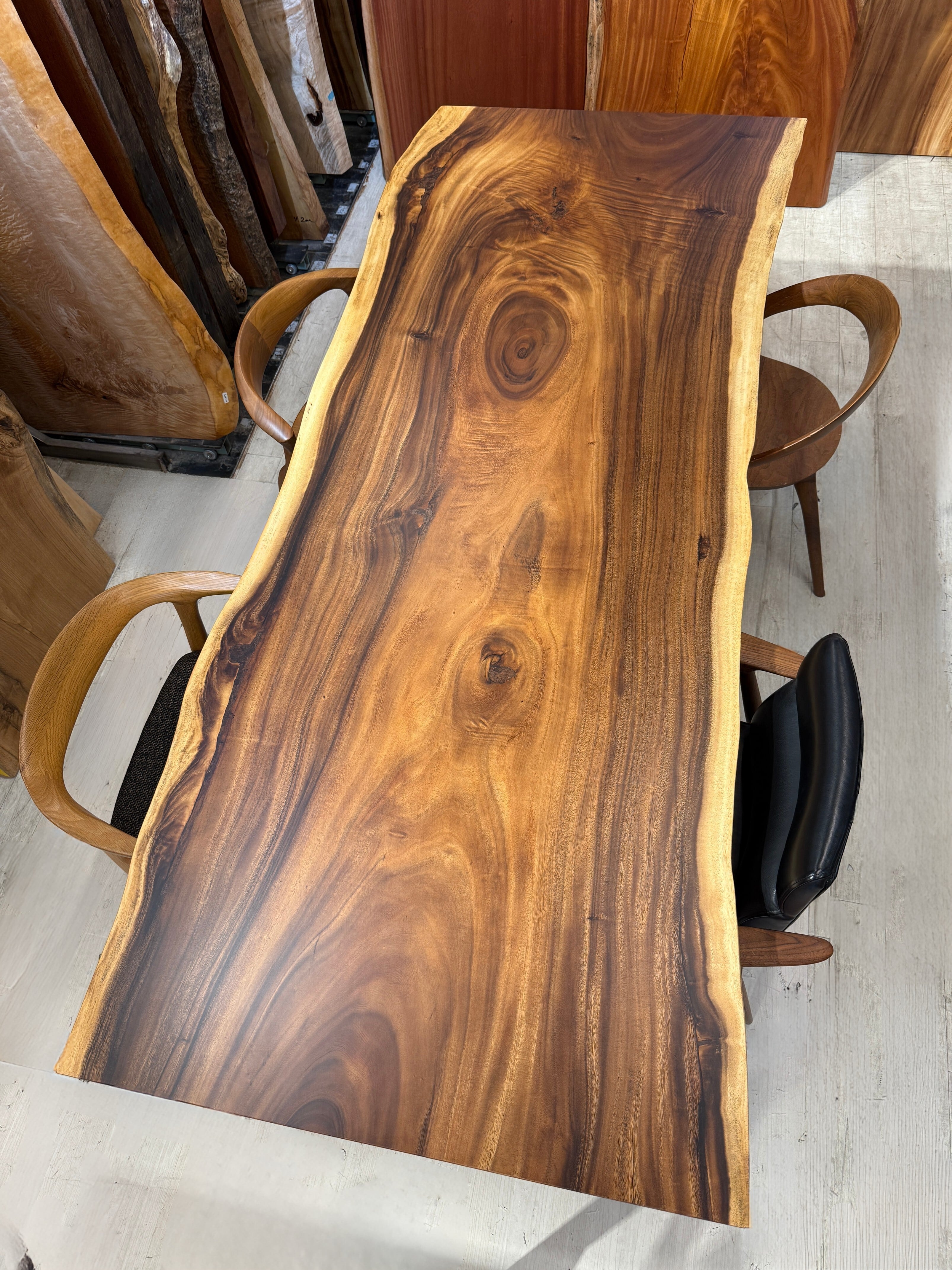 モンキーポッド _2350×900−970×46_浅草本店_テーブル天板/一枚板 262807