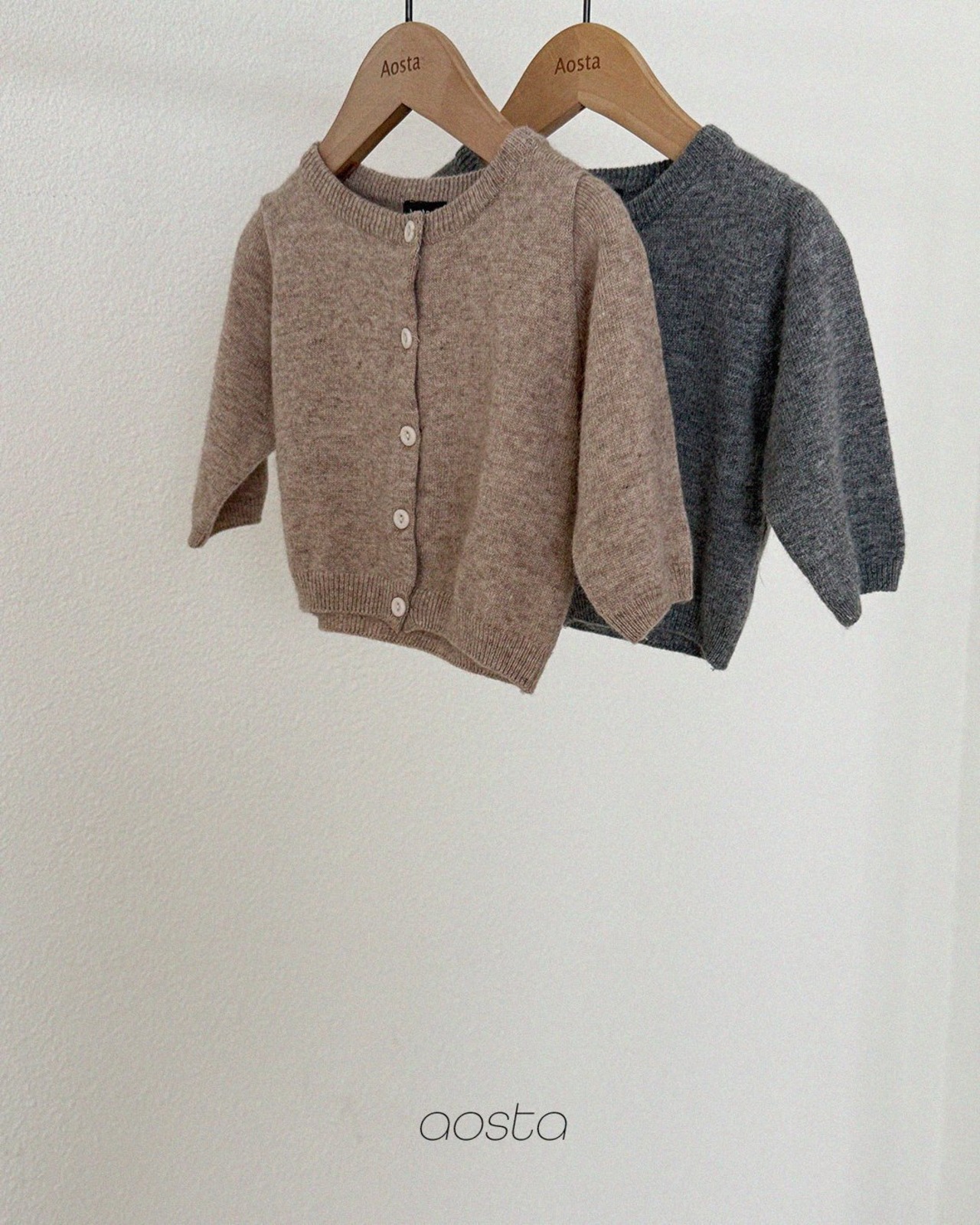 韓国子供服 / 26Autumn / Aosta / ニットカシミヤカーディガン / 秋服 *S~L*
