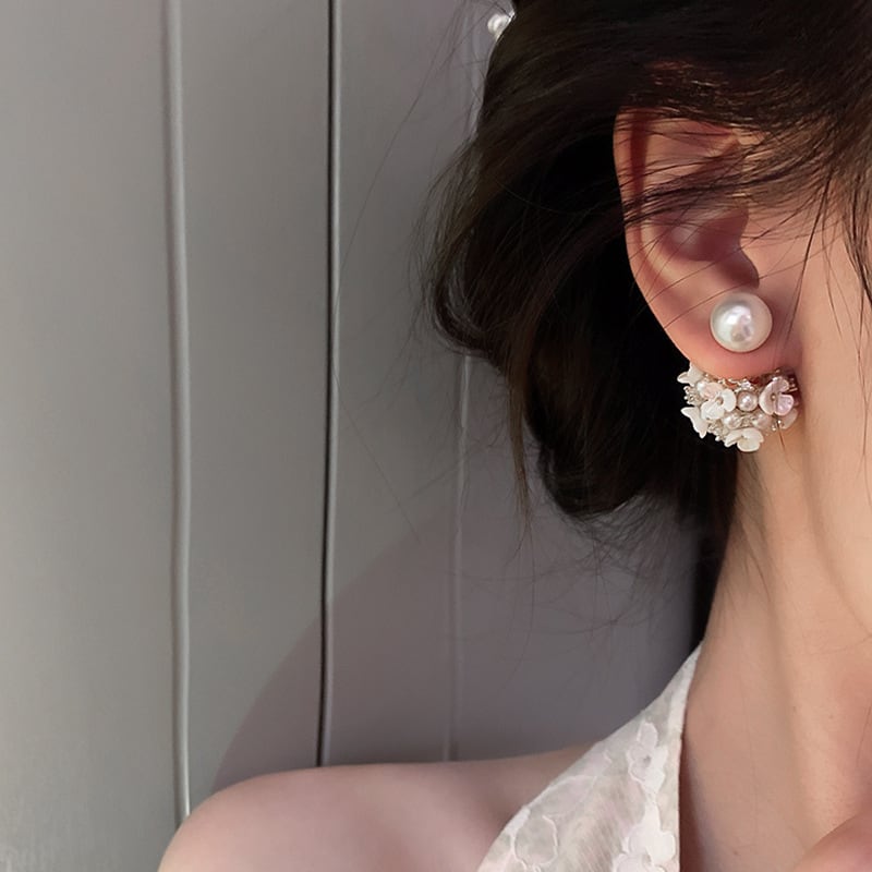 Baby's breath pearl pierce【a-38】 | Bonheur de eclat