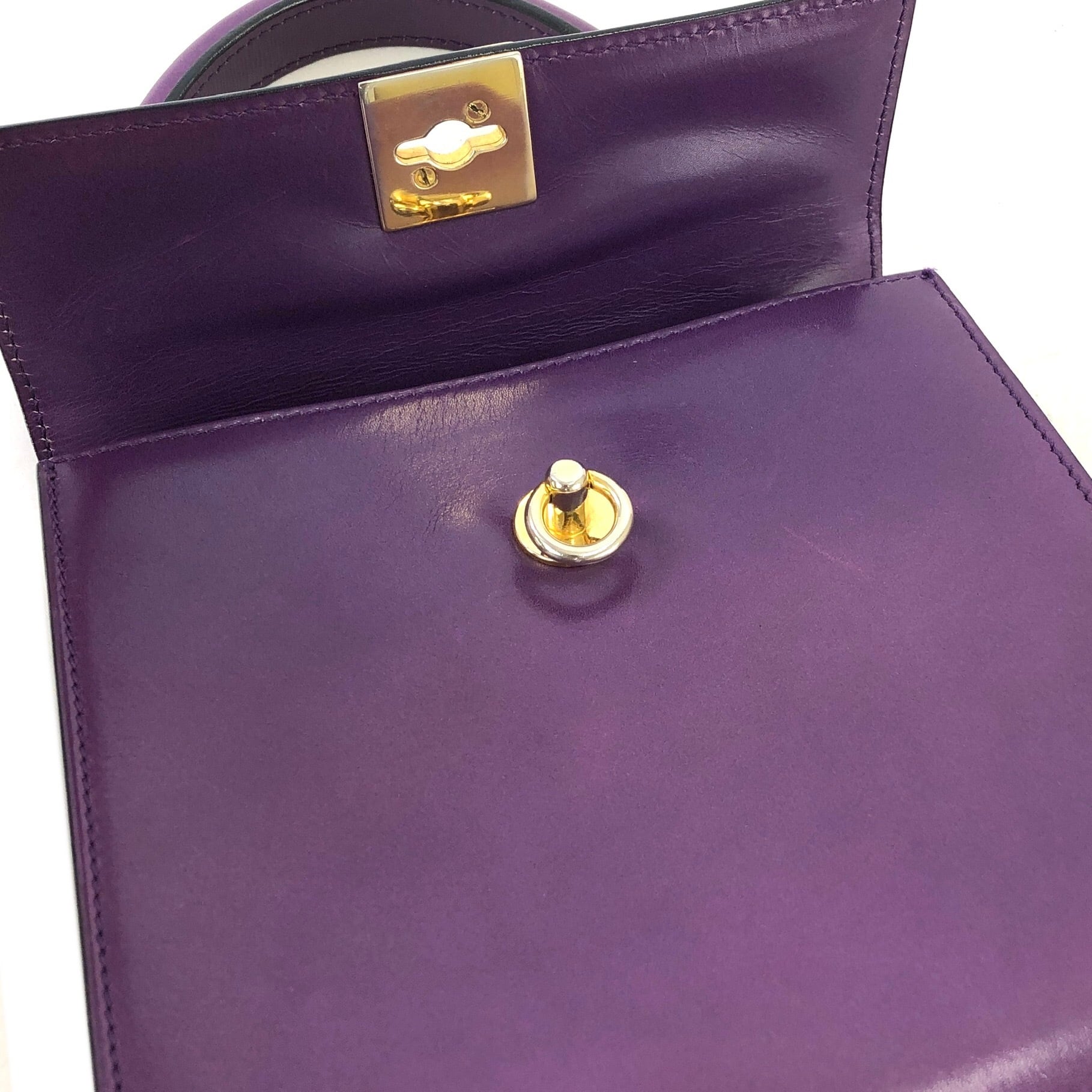 CELINE セリーヌ ガンチーニ レザー 2way ミニバッグ ショルダー CELINE セリーヌ ガンチーニ レザー 2way ミニバッグ ショルダー