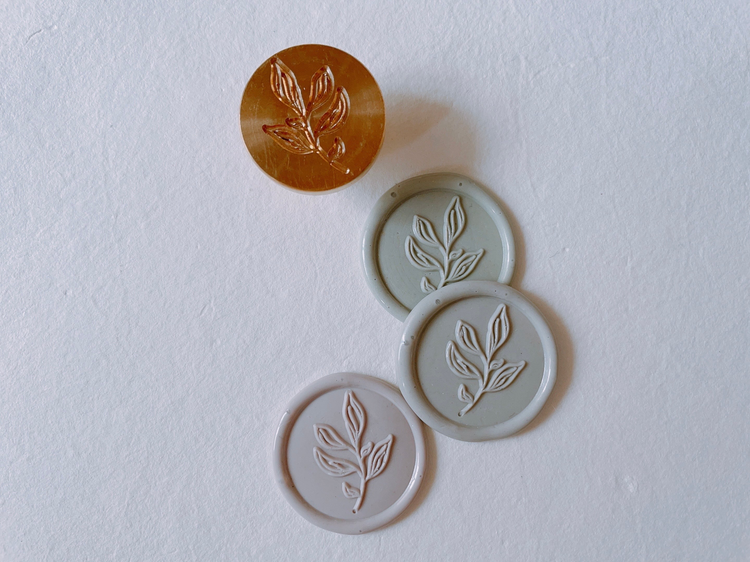 Wax Stamp -Writing leaf／スタンプヘッド