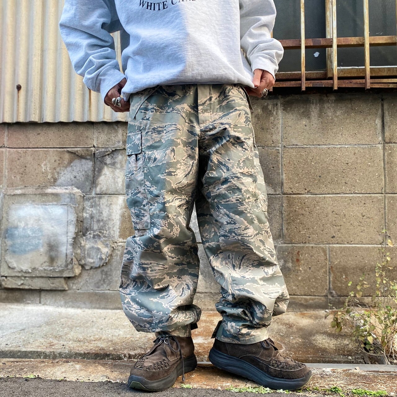 U S Air Force 米軍実品 Apecs Abu デジタルタイガーカモ 迷彩柄 Gore Tex ゴアテックス ミリタリー オーバーパンツ カーゴパンツ Small Regular メンズw33 古着 ロングパンツ Cave 古着屋 公式 古着通販サイト