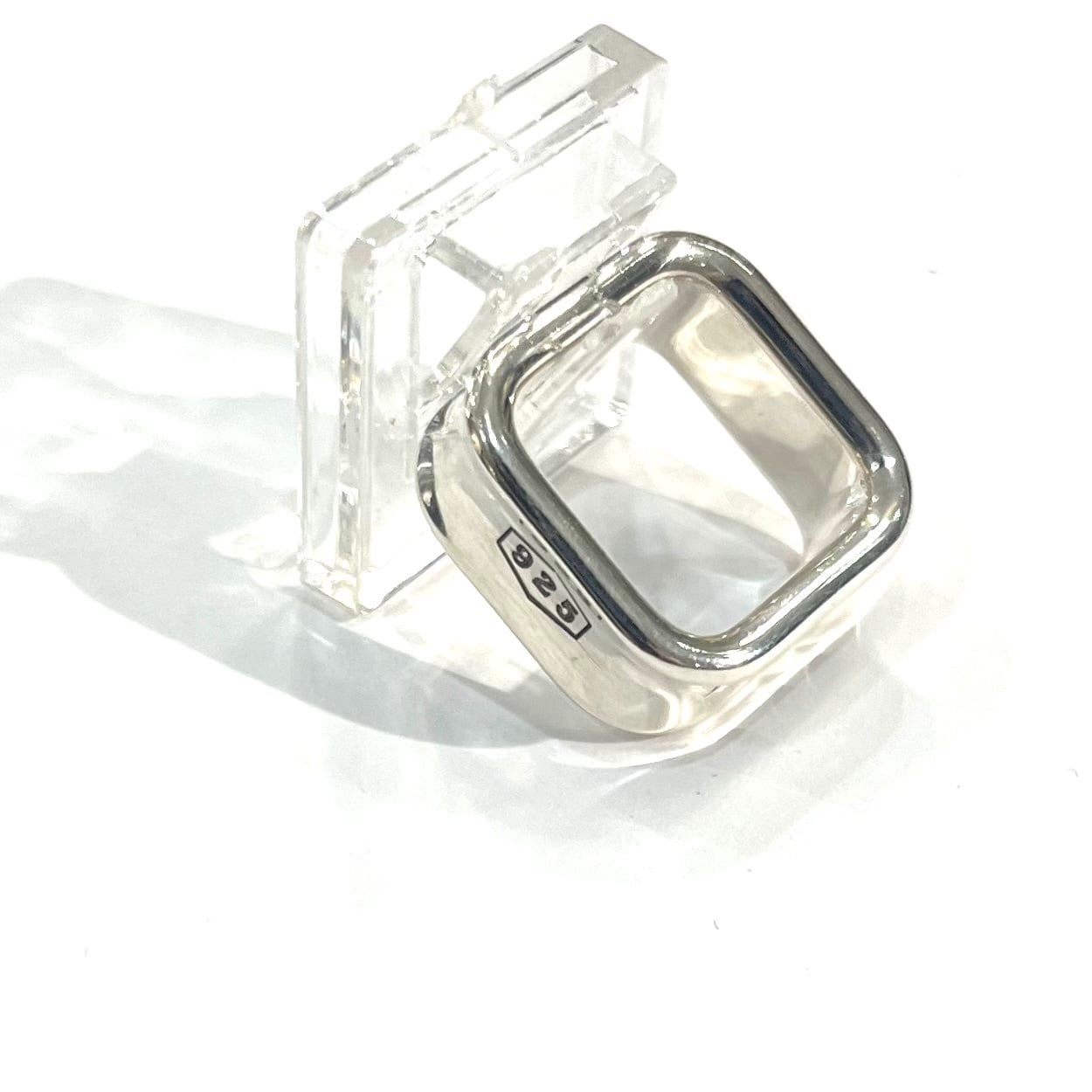 TIFFANY&CO.】【7-8号】2660 T&CO 1837 スクエアリング／シルバー925