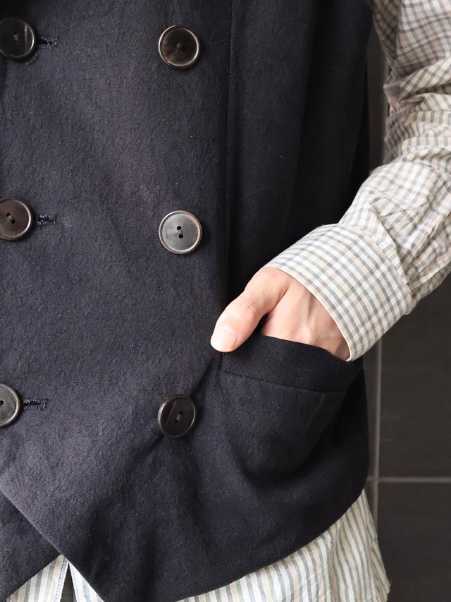 【2007ss/number (n)ine】double-breasted gilet
