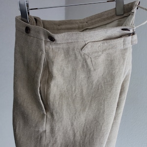 classic heavylinen trousers / ecru