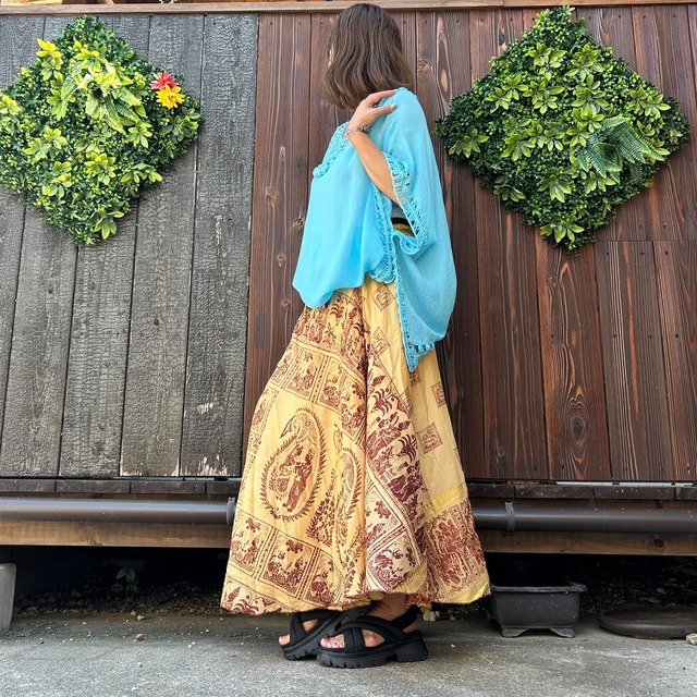 シルク巻きスカート2019