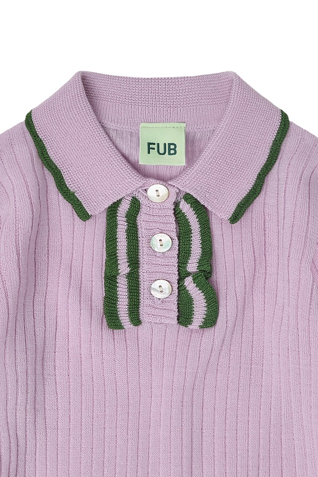 《即納》FUB / Frill Polo - iris