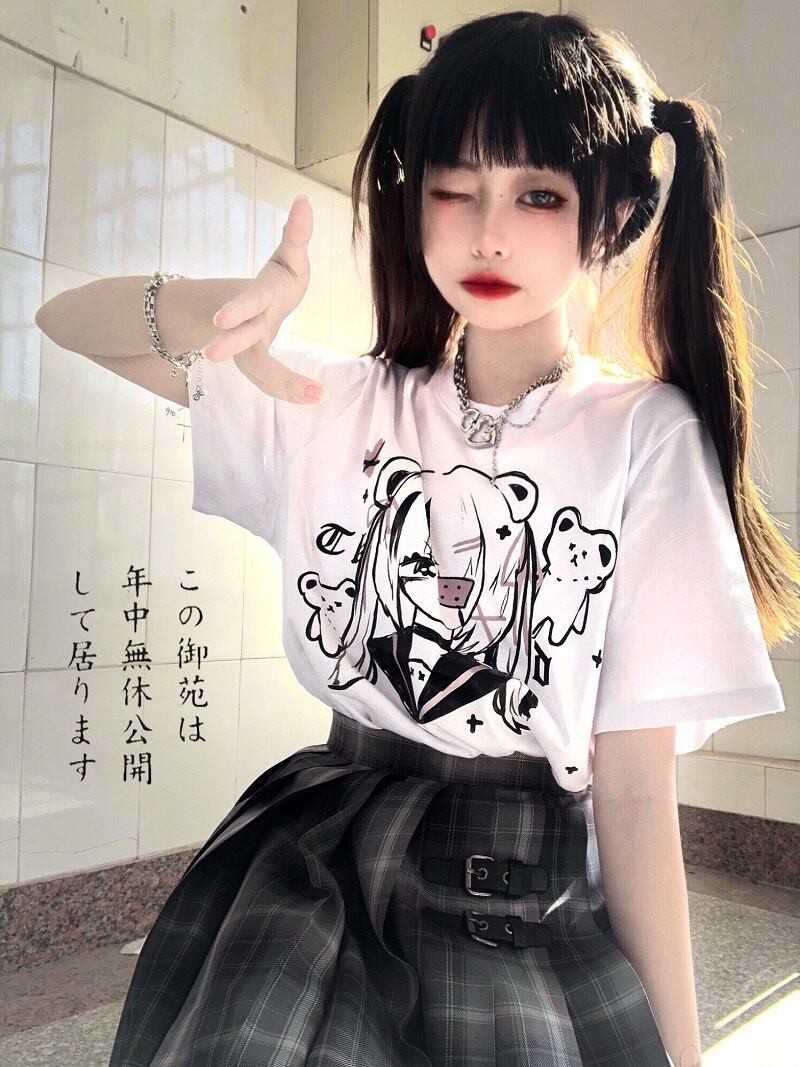 ダークルーズスタイルシャツ Tシャツ 女性 レディース ゆめかわ