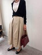 【新作5%OFF・3日間】Deep-Vneck Layered Knit_2colors