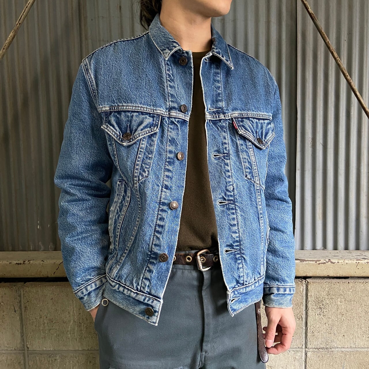 90年代 Levi's ユーロリーバイス 70605 ブランケット付き デニム