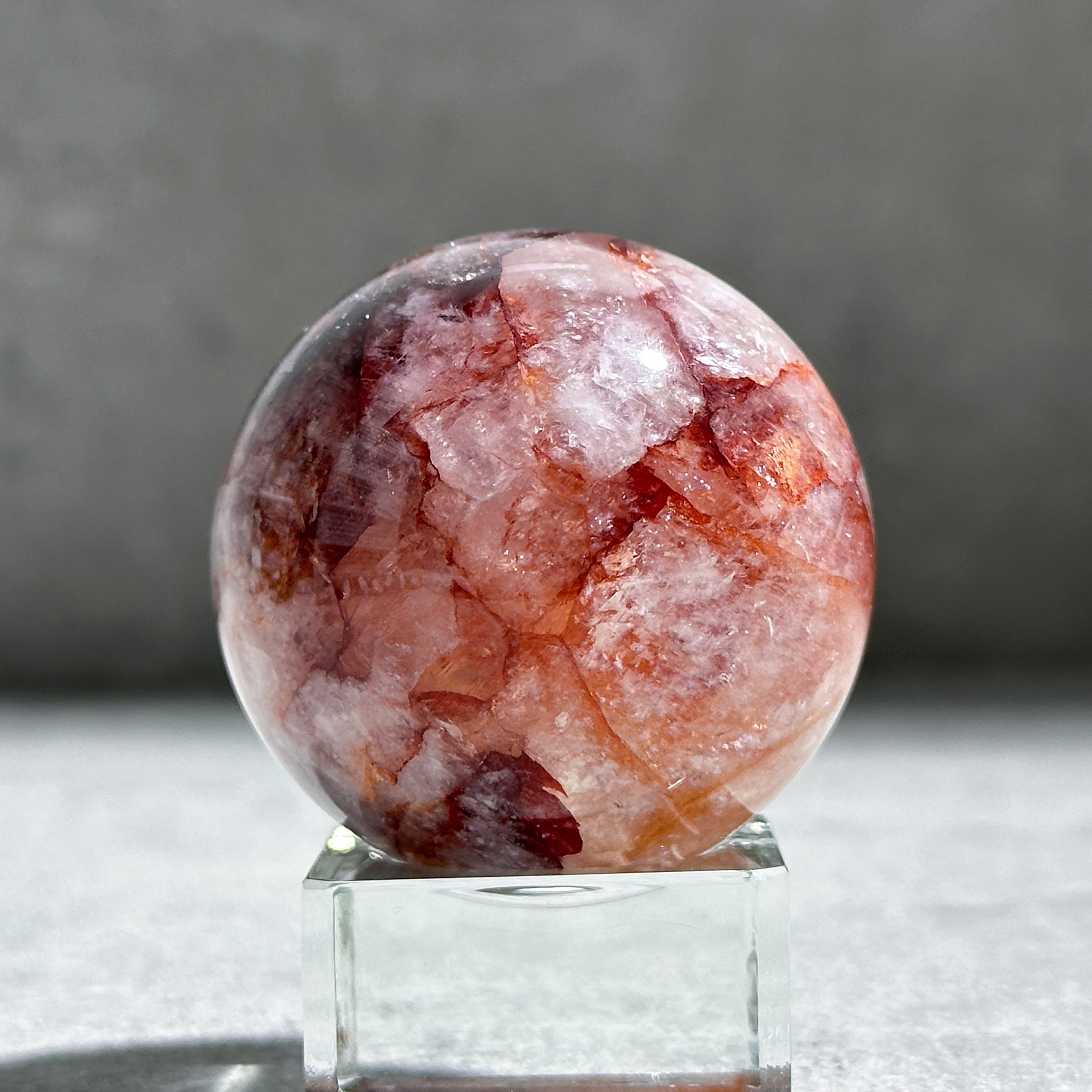 レッドヘマタイトクォーツ スフィア 41◇Red Hematite Quartz◇ 天然石