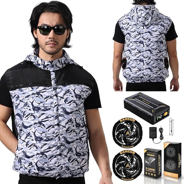 Daonaca ファンバッテリーセット 作業服 空調服 42V Daonaca] 作業服