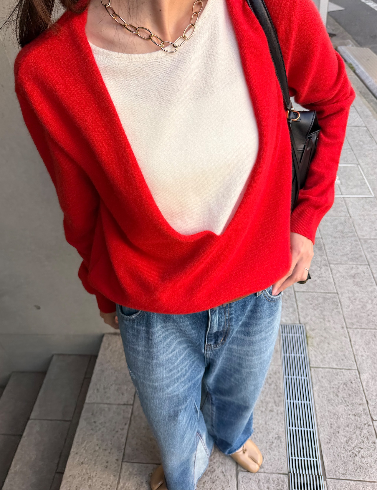 【新作5%OFF・3日間】Wool&Cashmere Layered Knit_3colors