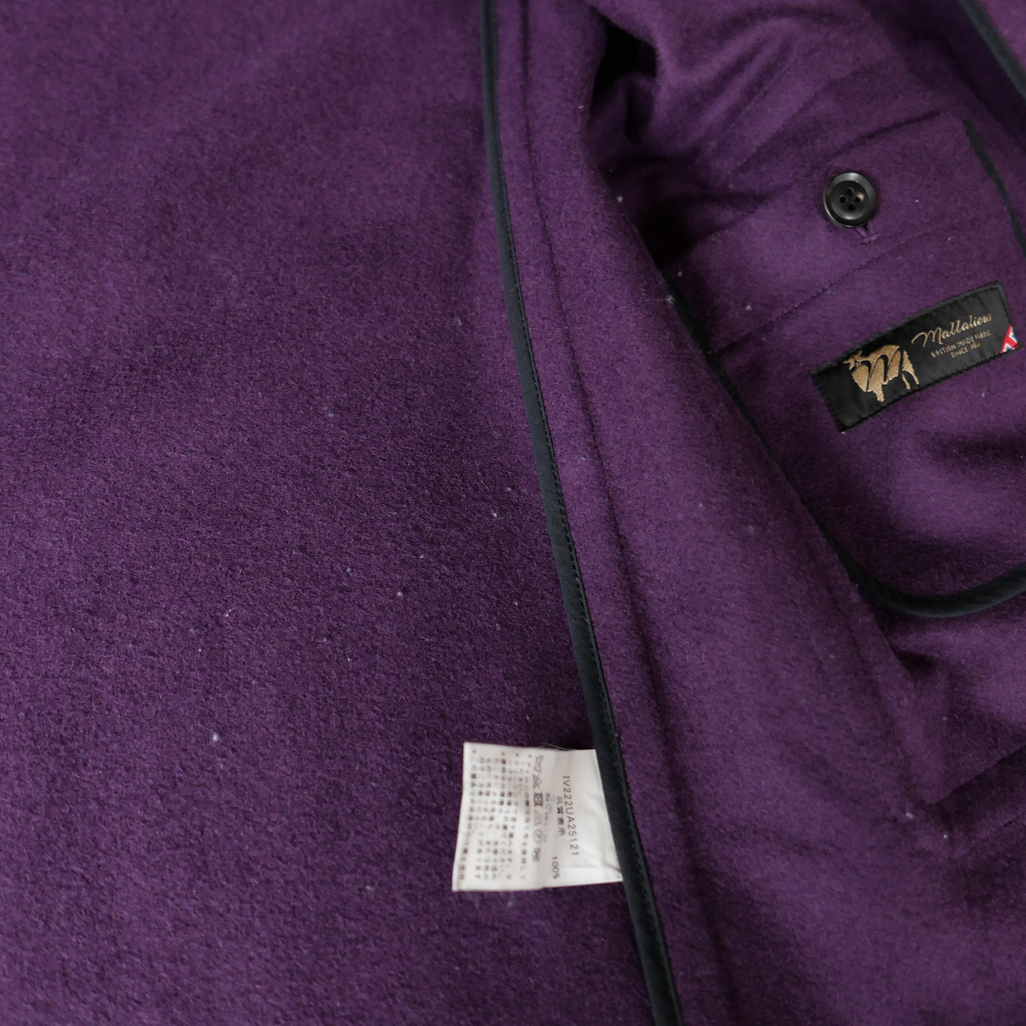 INVERTERE インバーティア マラリウス ダッフルコート ウール パープル INVERTERE〉今シーズンこそは手に入れたい大人のダッフルコートを