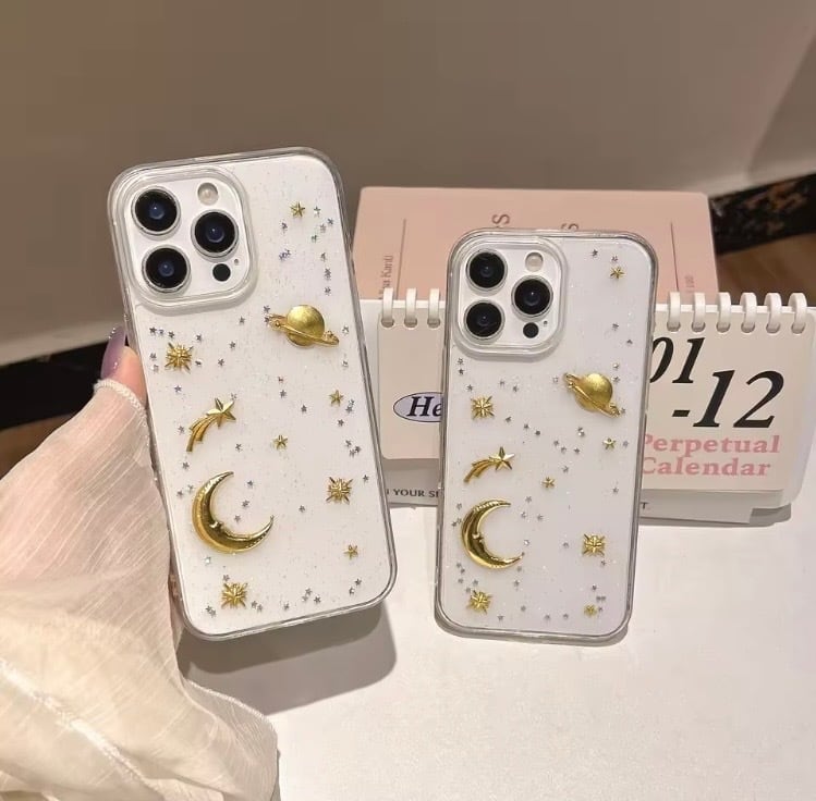 iPhone ケース カバー スマホケース クリアケース 宇宙 星 ゆめかわ