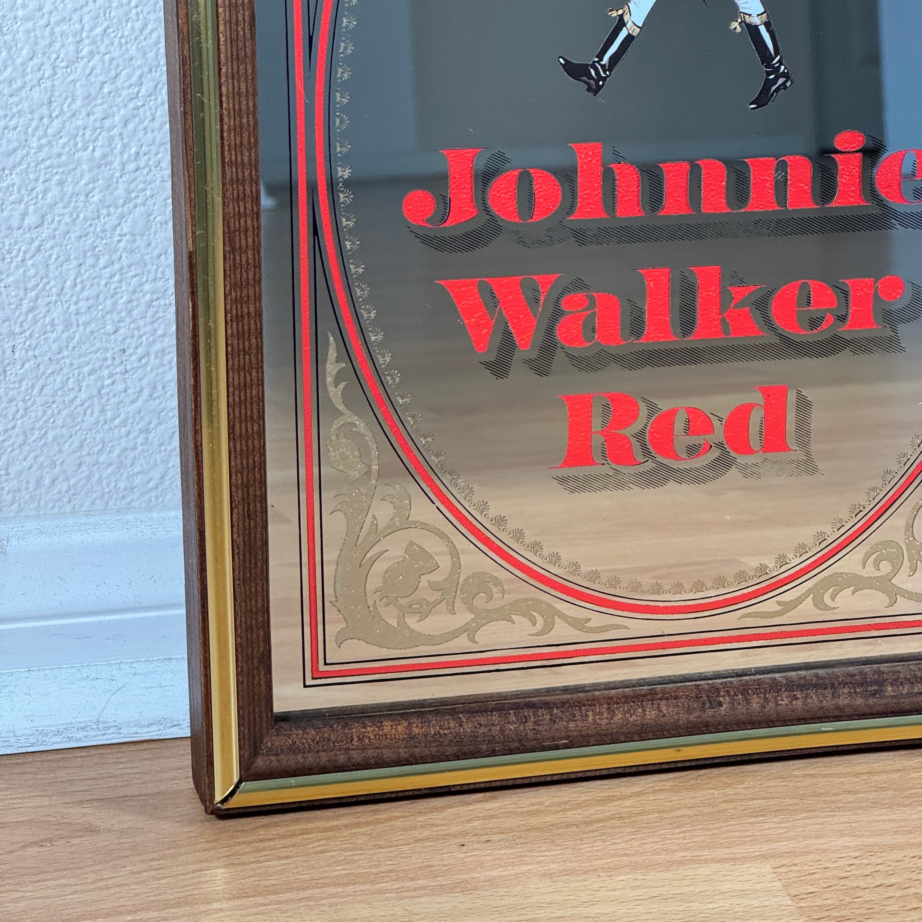 1957【1980年代】ビンテージ Johnnie Walker Red パブミラー