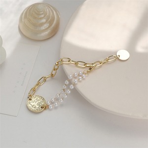 pearl medal bracelet