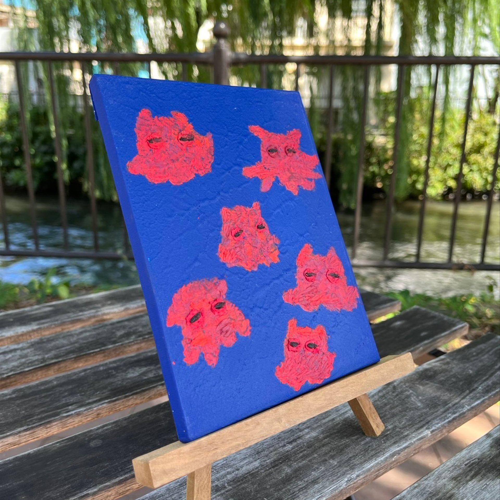 原画】オイルパステル絵画・テクスチャーアート・現代アート・0号