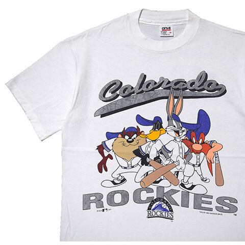 90年代 SALEM MLB COLORADO ROCKIES コロラドロッキーズ スポーツプリントTシャツ USA製 メンズM ヴィンテージ /eaa312299