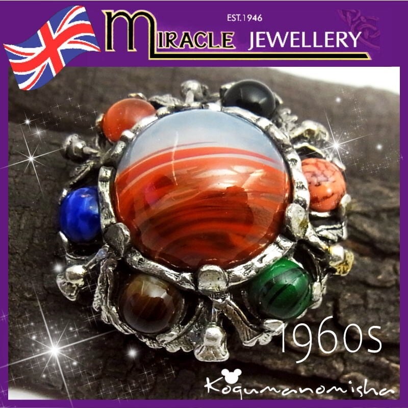 イギリス ビンテージ 希少 ブローチ Miracle jewellery-