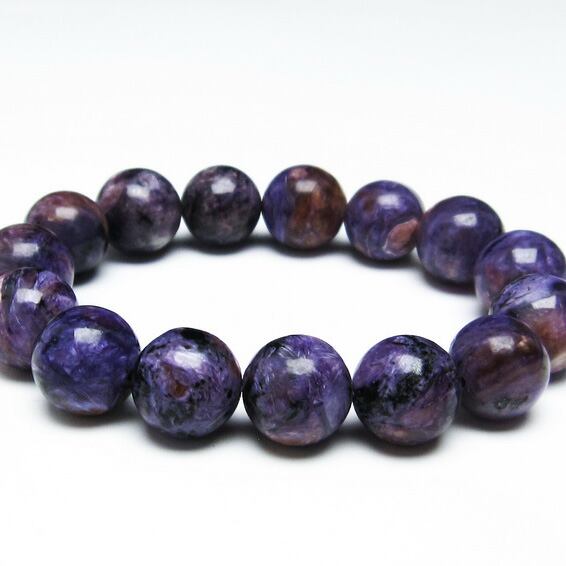 チャロアイト ブレスレット 15mm 一点物  111-32104