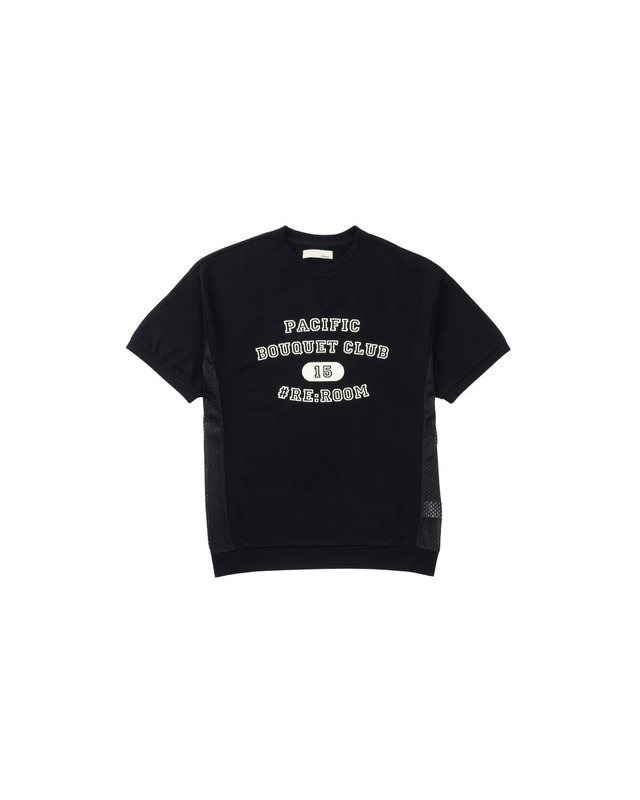 【#Re:room】MESH SWITCHING SWEAT T-SHIRT［REC913］