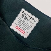 SOU・SOU 貫頭衣 ソウソウ 長方形衣 ワンピース /バイカラー レディース 日本製