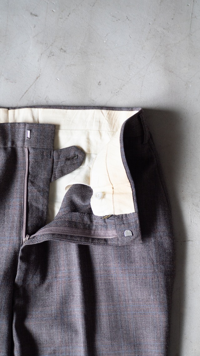 unknown 1990s Wool Glen-plaid trousers