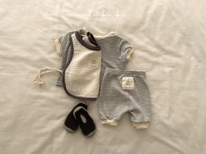【valu bebe】コットンガーゼナチュラルビブ アイボリー FREE 240534