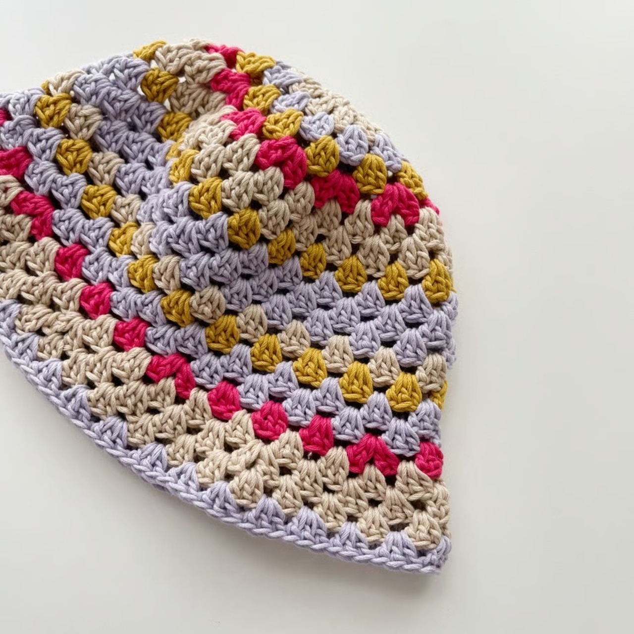 [Pattern] コットングラニーバケットハット[Kids S]