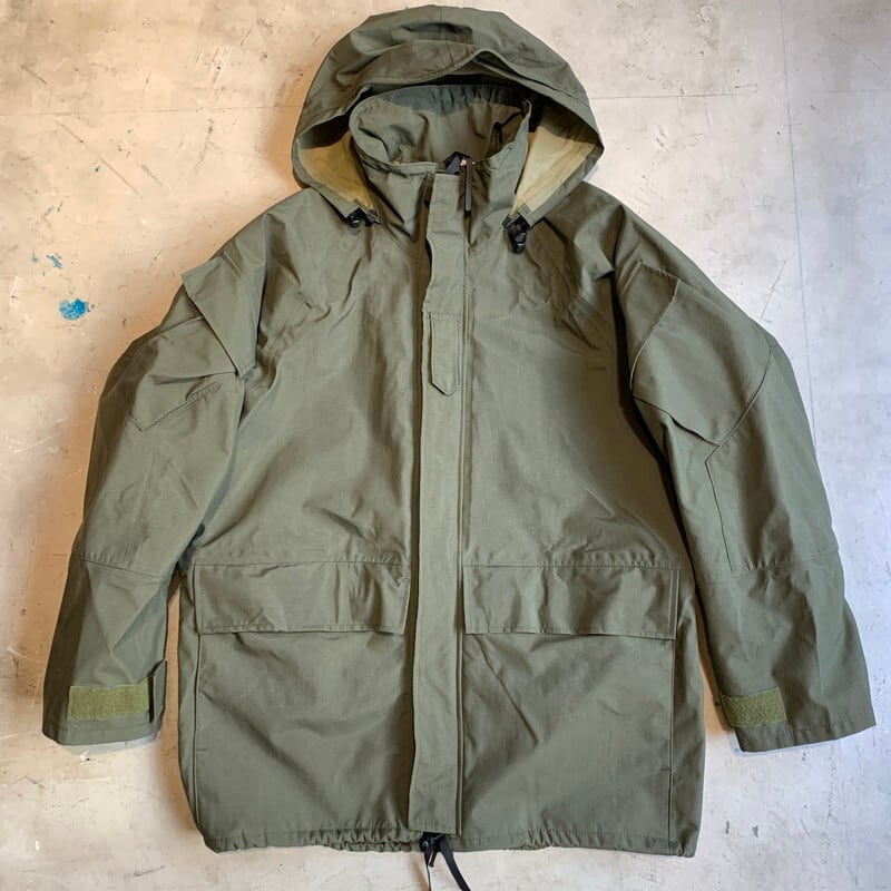 90's U.S.ARMY GEN-Ⅱ ECWCS COLD WEATHER PARKA ゴアテックスパーカー 無地 オリーブ プレーン レア MEDIUM REGULAR ミリタリー 米軍 美品 SPO100-92-C-4167 S.W.I.社 希少 ヴィンテージ BA-1314 RM1683H