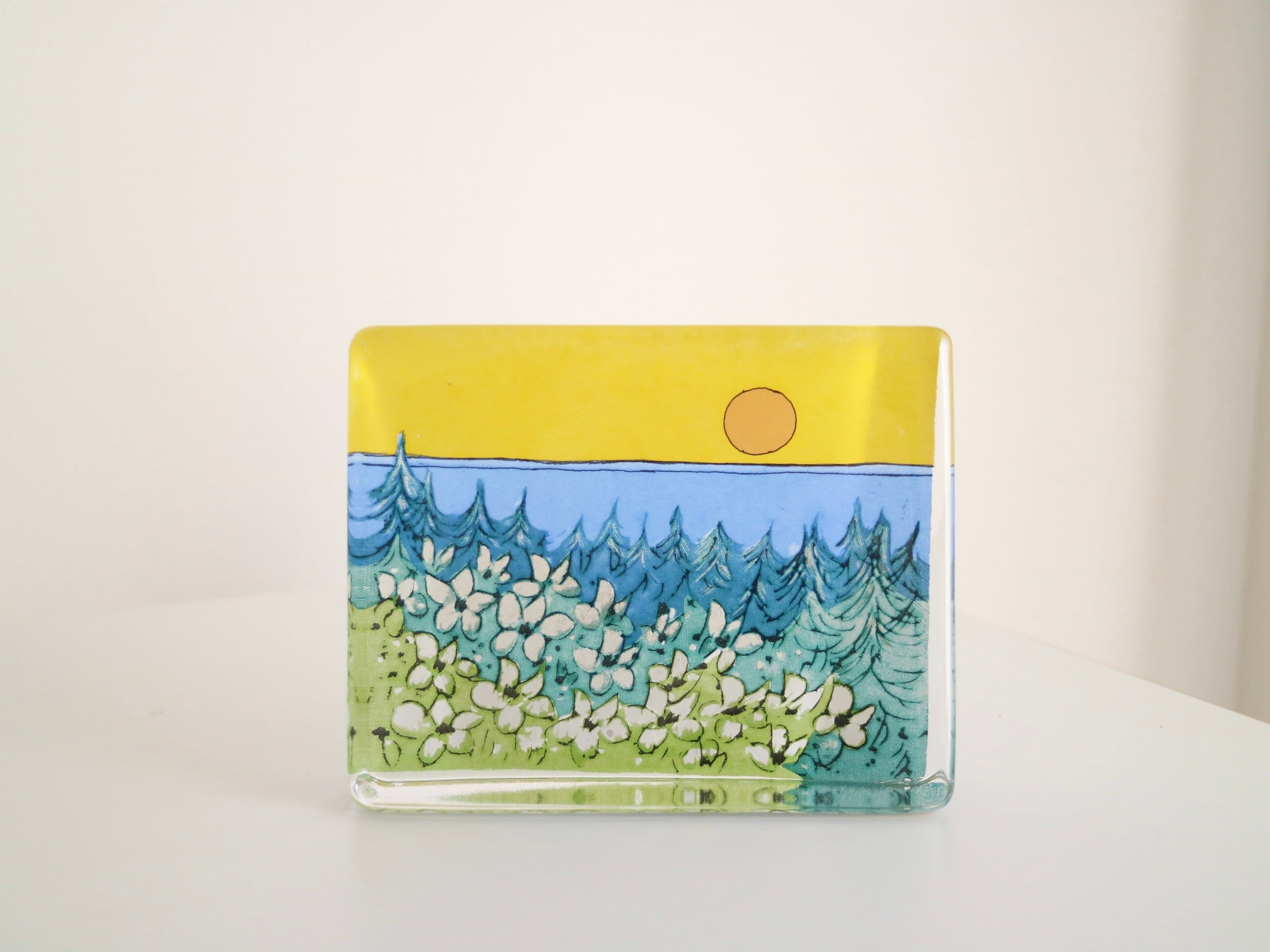 【ご検討品】iittala / Heljä ガラスカード / Lämpö Auringon 大 No.6439