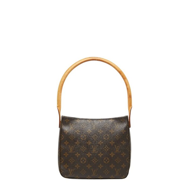 ルイ ヴィトン モノグラム ルーピングMM ショルダーバッグ ハンドバッグ M51146 ブラウン PVC レザー レディース LOUIS VUITTON 【中古】