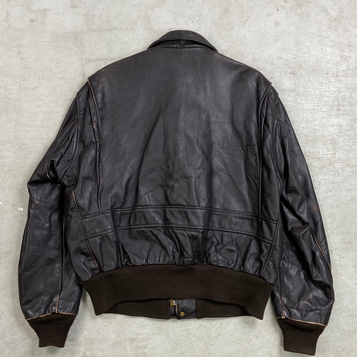 80年代 Schott ショット A-2タイプ レザーフライトジャケット メンズXL