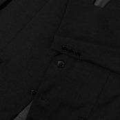 80s 90s 上下 LANVIN ランバン CLASSIQUE ウール セットアップ スーツ ST46-54/ダークグレー 系 メンズ ビンテージ